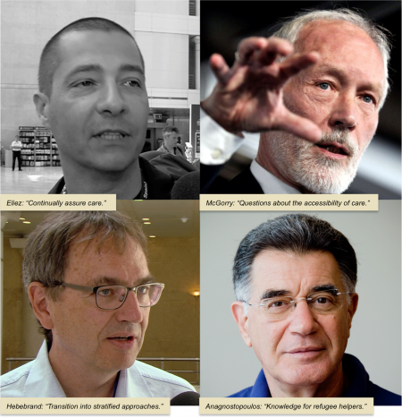Transition, 4 interviewees: Eliez, McGorry, Hebebrand, Anagnostopoulos.